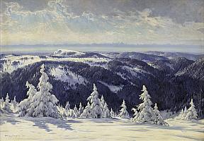 Hauptmann, Schwarzwaldpanorama, 1936, OelLw, 70x100cm